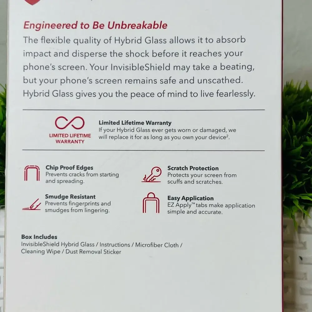 ZAGG InvisibleShield Glass + Screen Protector for Iphone 5.4 2020 - Clear